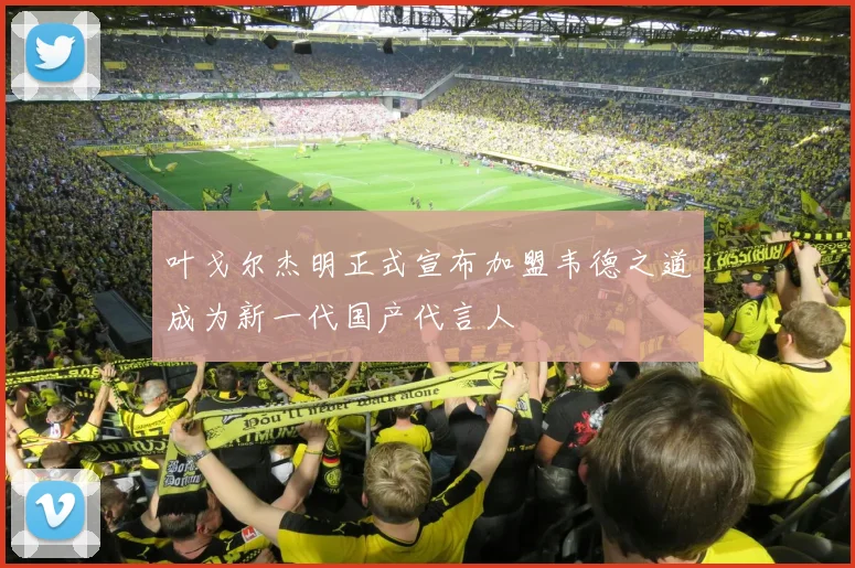 叶戈尔杰明正式宣布加盟韦德之道成为新一代国产代言人